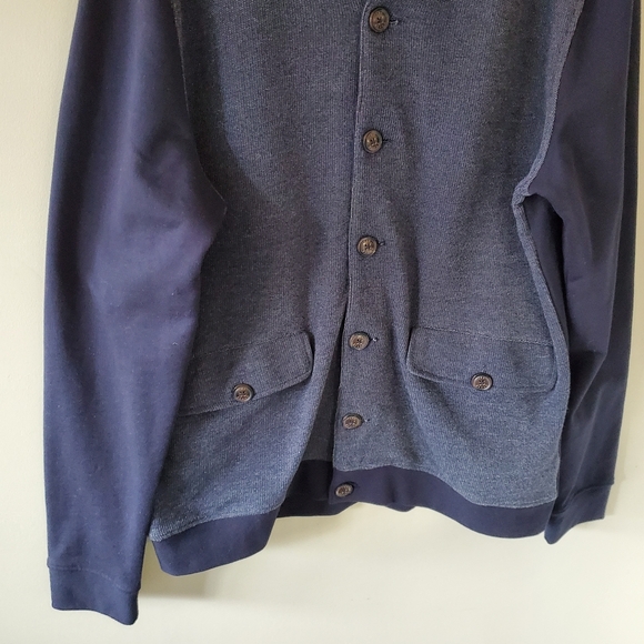 Ike Behar L Old Money Ivy League Academia Cabincore Shawl Collared Cardigan - Picture 7 of 13